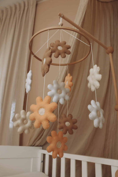 Handmade Flowers baby mobile