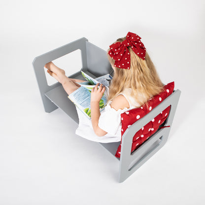 Montessori tafel- en stoelenset met 2 stoelen