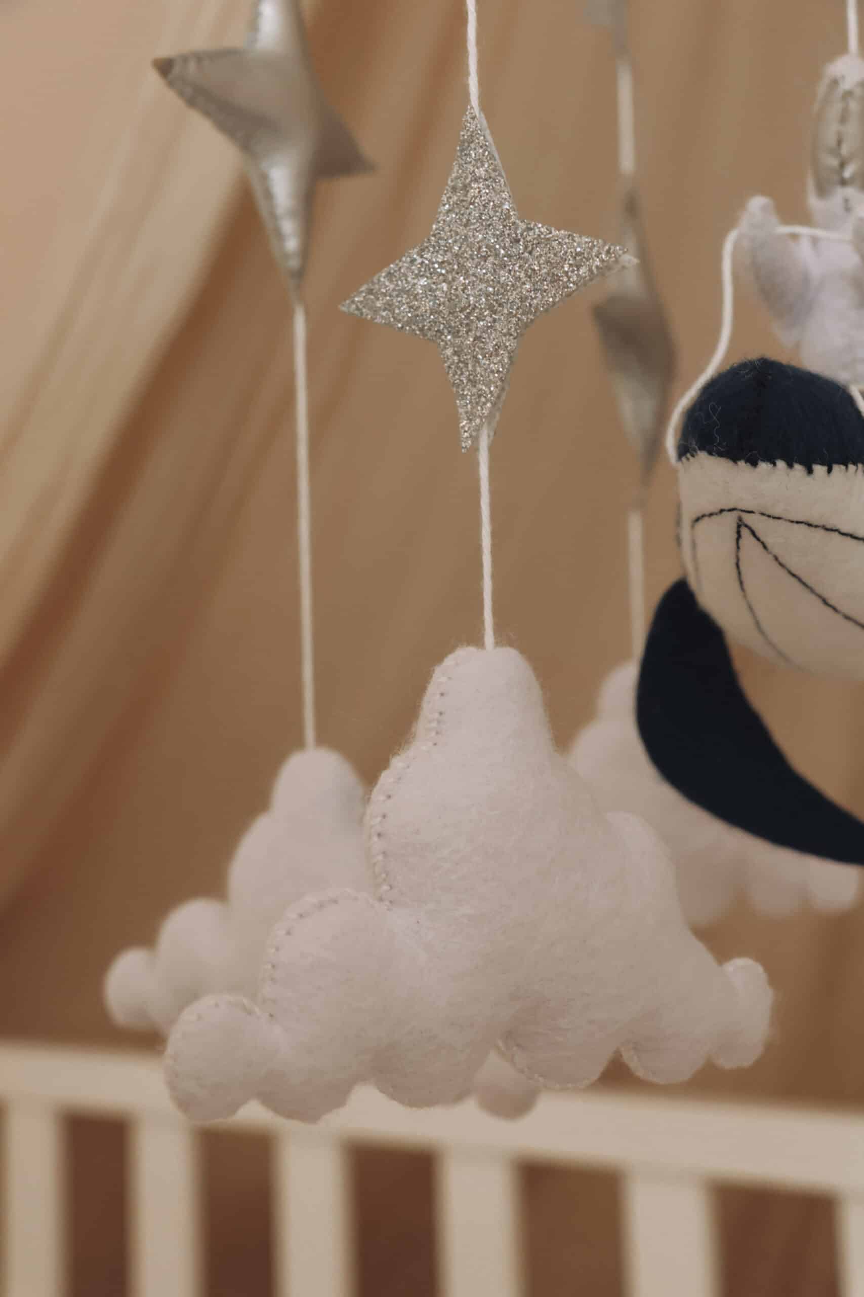 space astronaut baby mobile