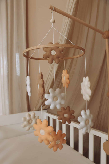 Handmade Flowers baby mobile