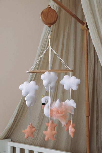 Handmade pink Swan