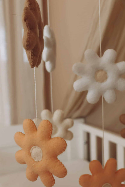 Handmade Flowers baby mobile