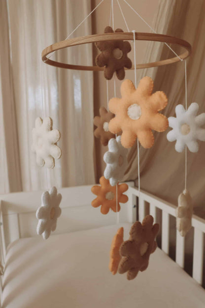 Handmade Flowers baby mobile