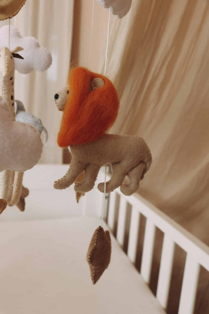 Handmade Safari baby mobile