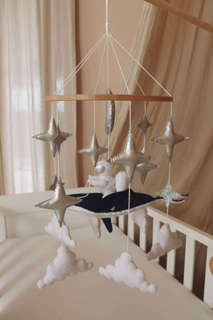 Handmade astronaut mobile