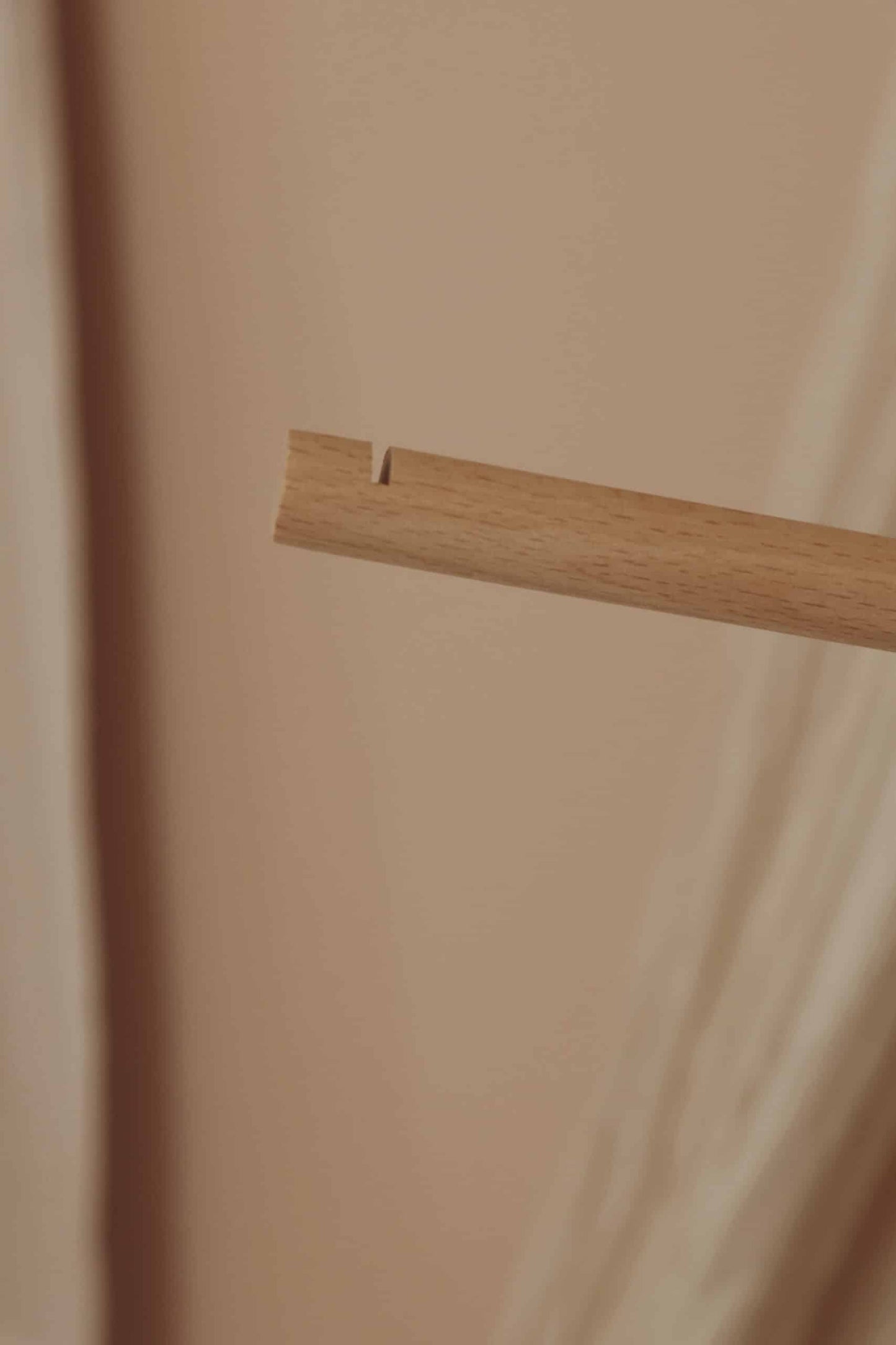 Wooden baby mobile arm fixed
