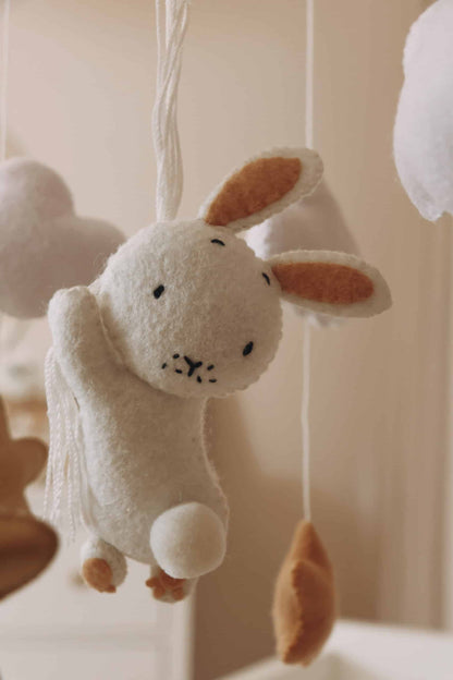 Handmade Bunny baby mobile