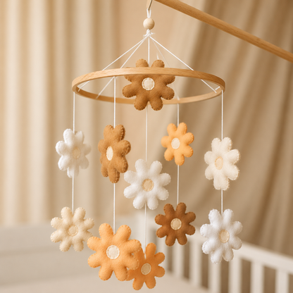 Handmade Flowers baby mobile