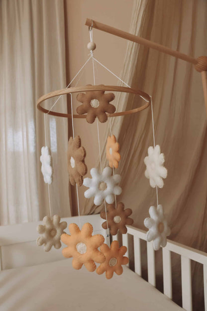 Handmade Flowers baby mobile