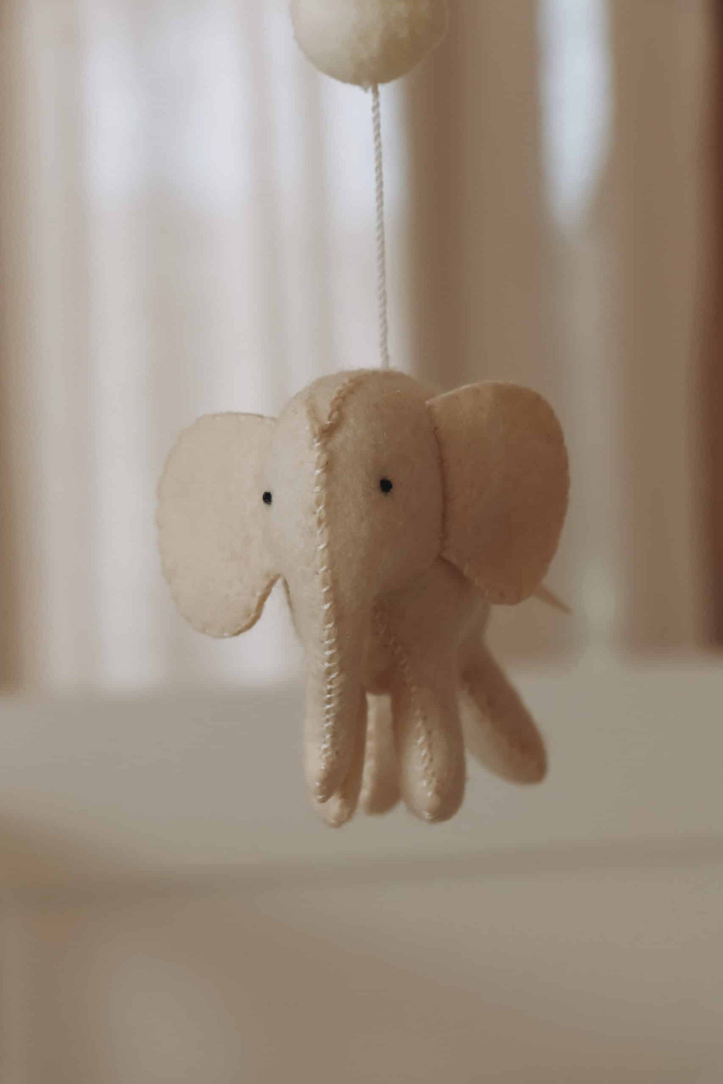 Handmade Elephants baby mobile