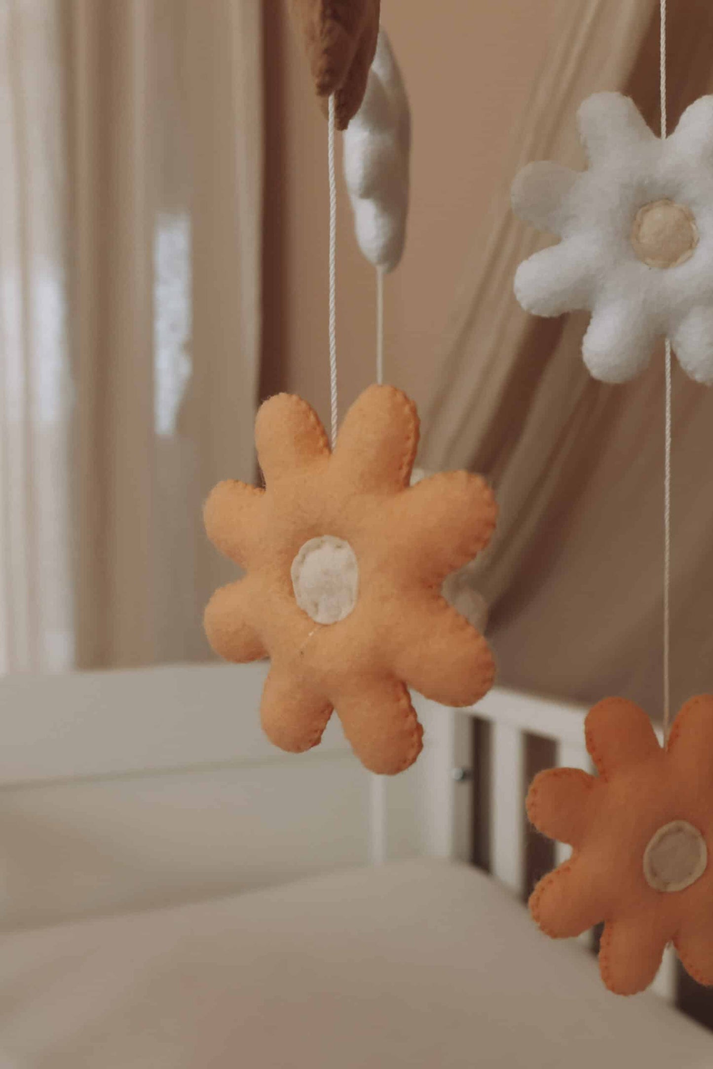 Handmade Flowers baby mobile