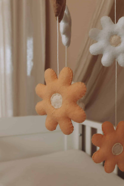 Handmade Flowers baby mobile