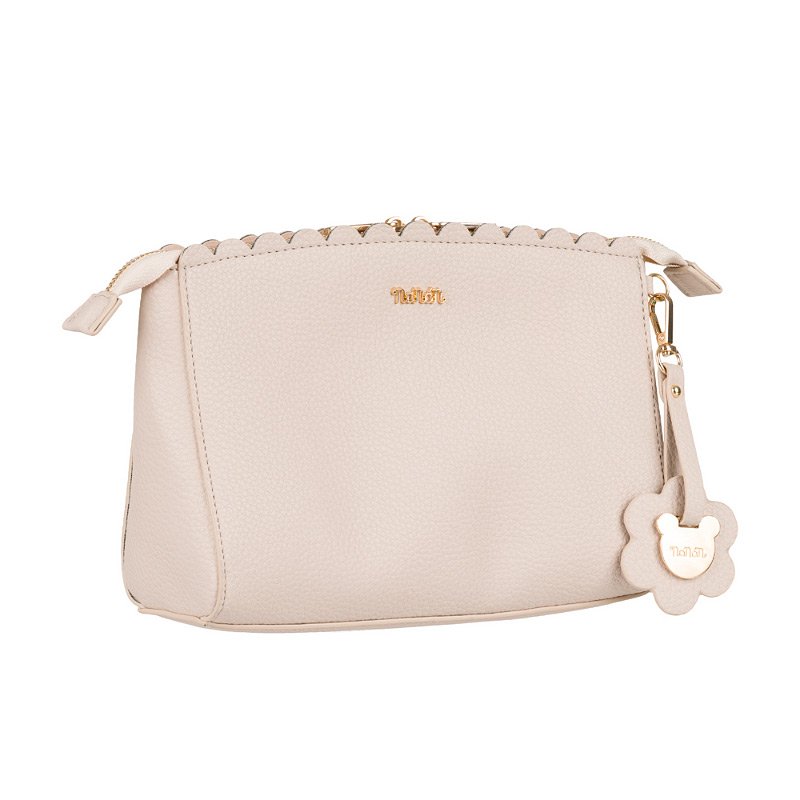 Beige Clutch Tas - Imitatieleer