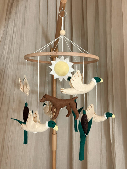 Handmade Dog & Ducks babymobile