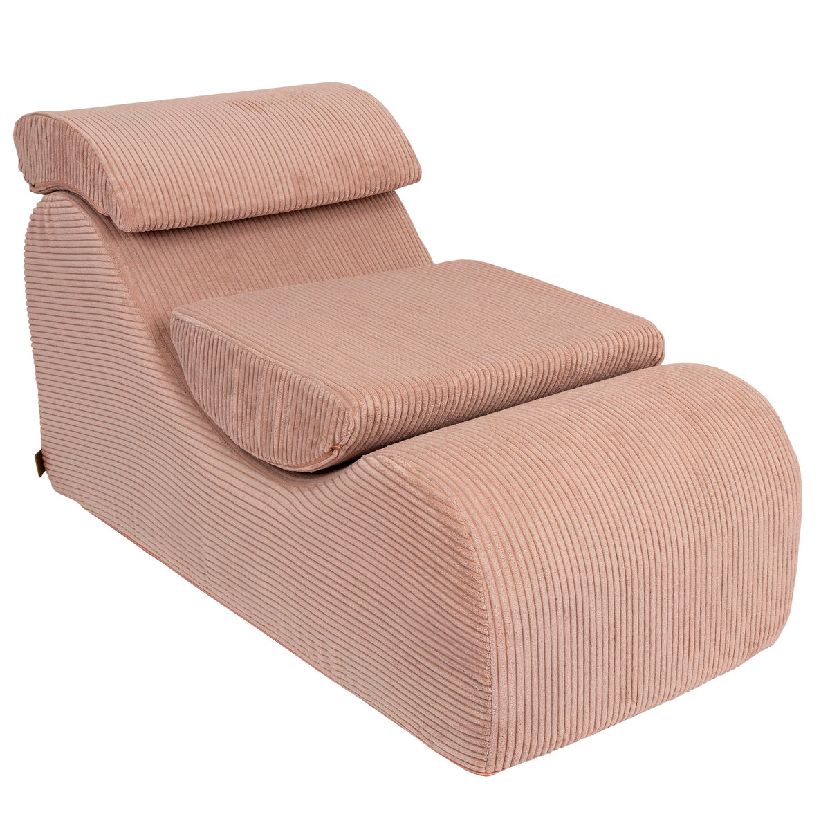 Wave Lounger in Aesthetic Poederroze