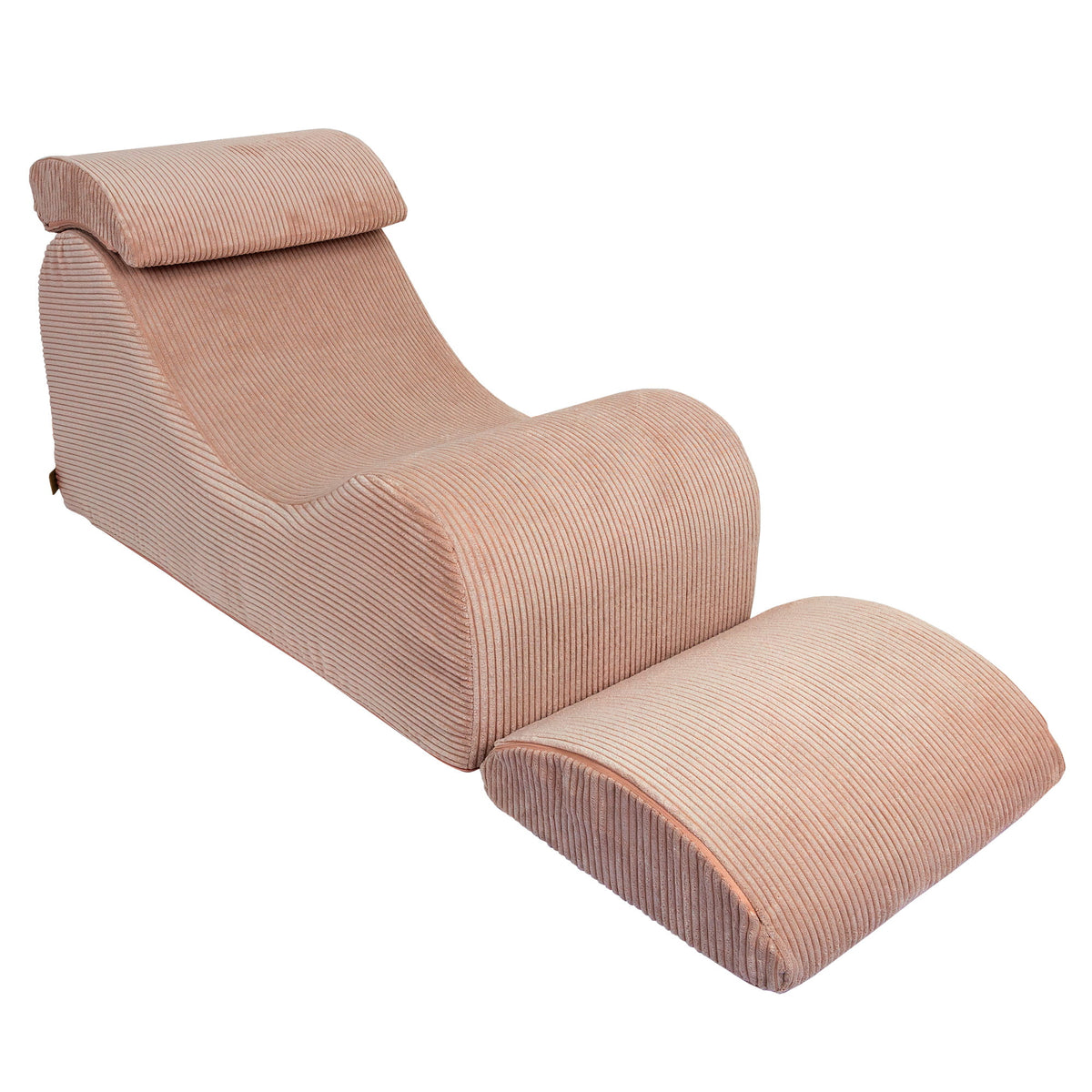 Wave Lounger in Aesthetic Poederroze
