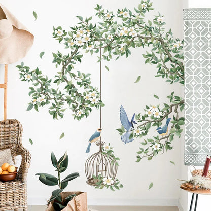 3D Groene Boom Muursticker - Kinderkamer Decoratie