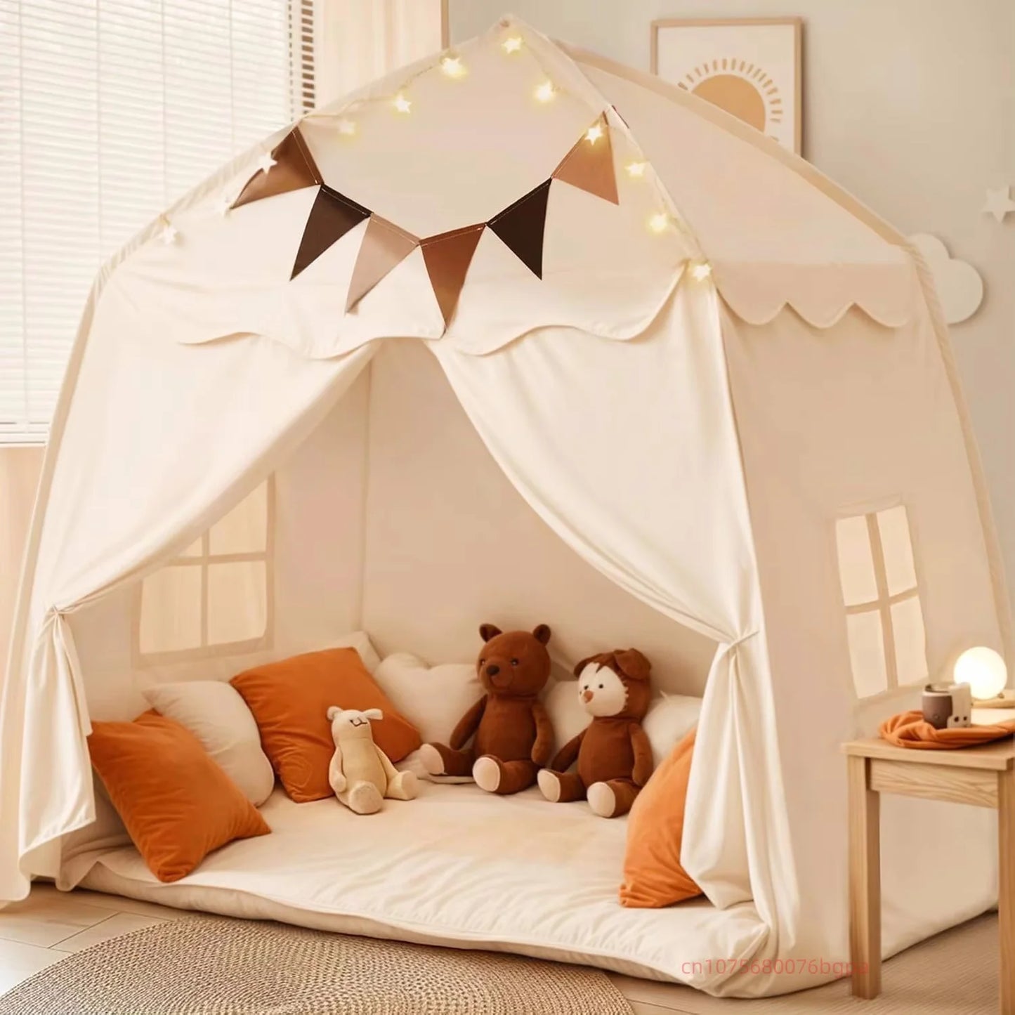 Bedtent voor Kinderen - Speeltent met Luifel   69,79 EUR