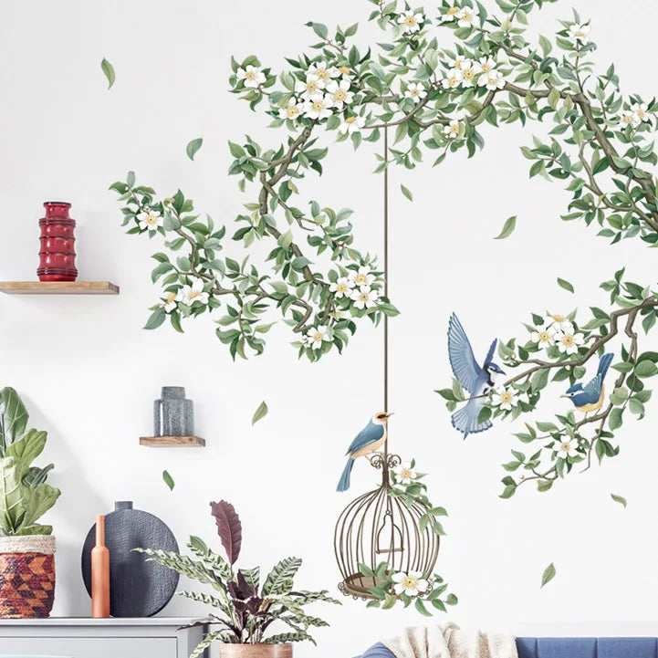 3D Groene Boom Muursticker - Kinderkamer Decoratie