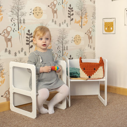 Montessori tafel- en stoelenset met 2 stoelen