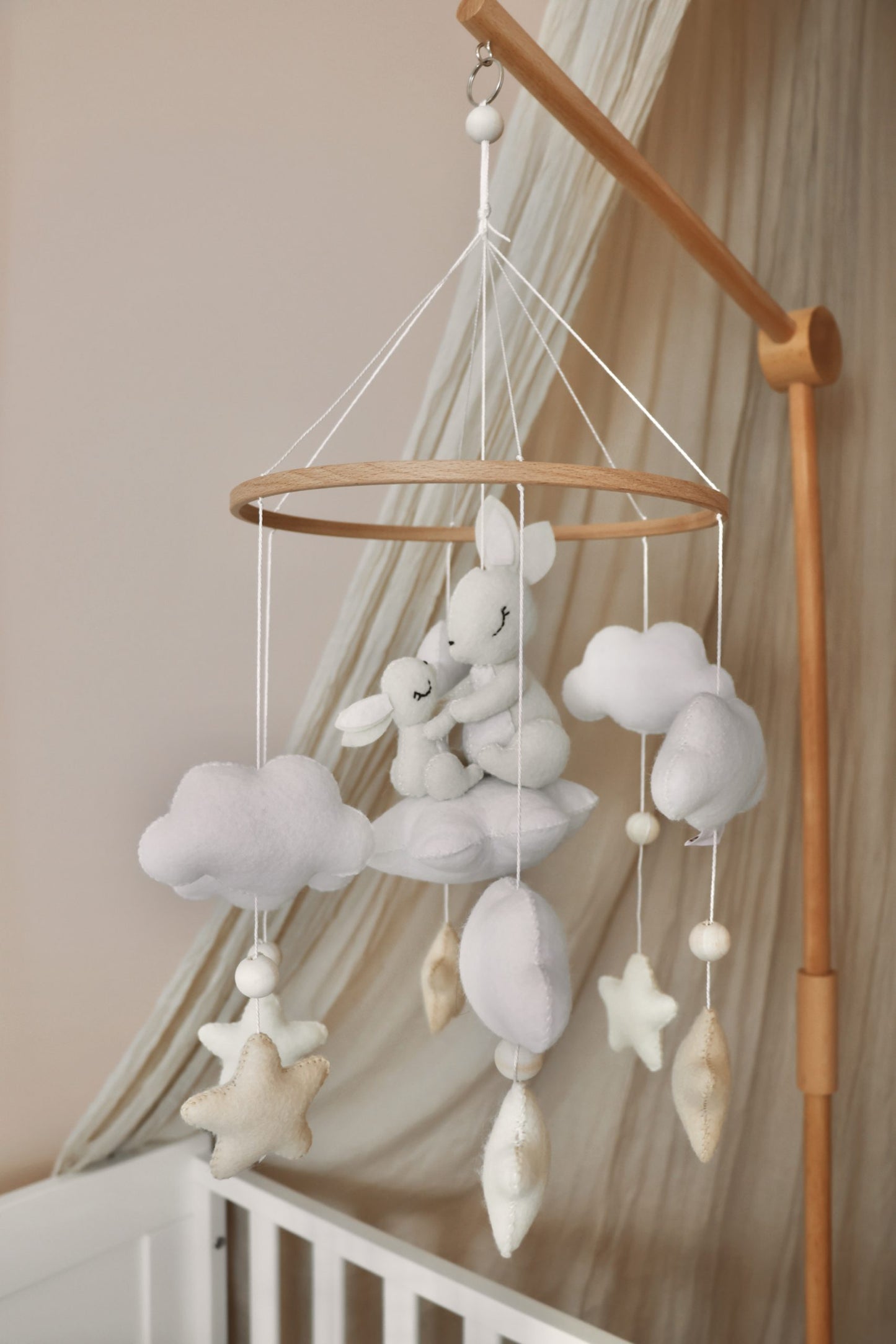 Handmade Bunny Mom with baby