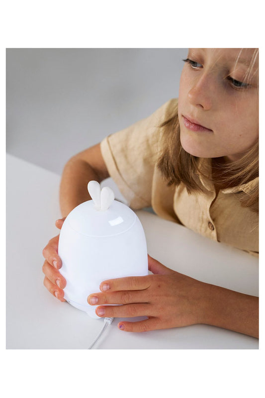 Witte diffuserlamp met konijnenoren
