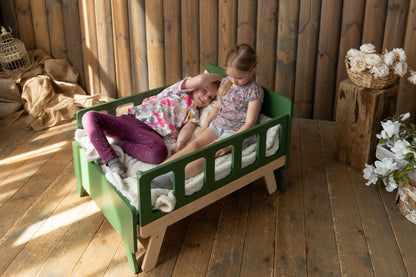 Meegroeiend kinderbed met matras