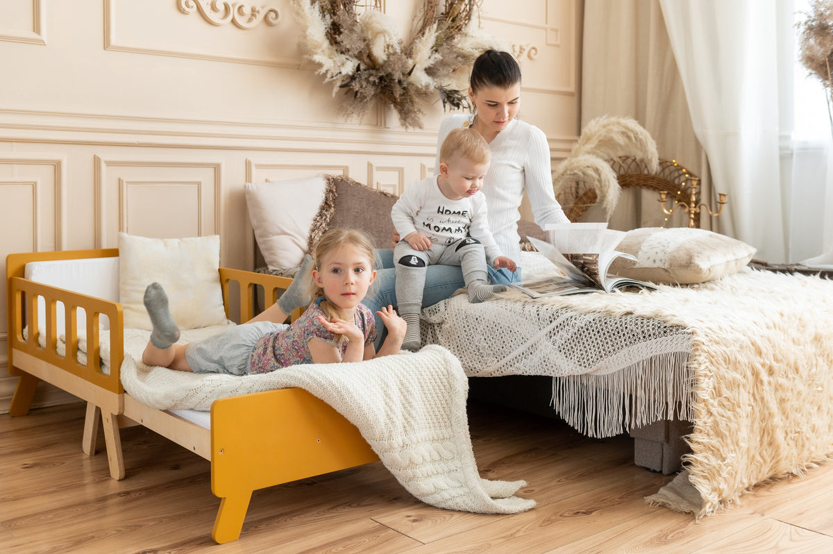 Meegroeiend kinderbed met matras