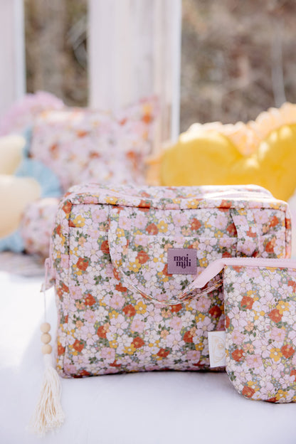 Grote make-uptas met print Groene Tuin