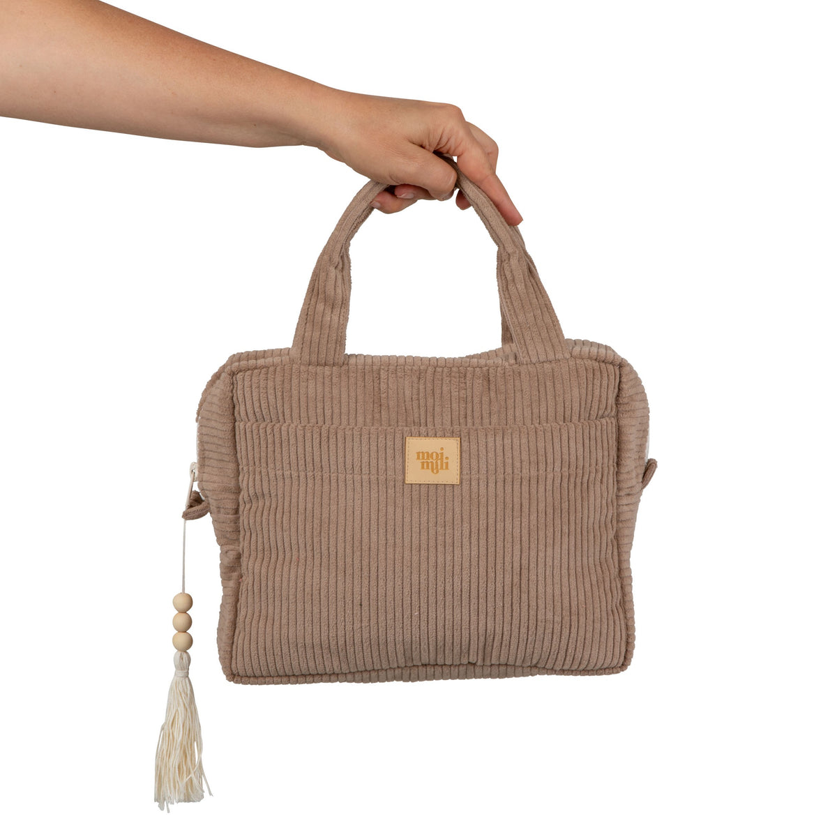 Set van 2 make-up tassen in latte