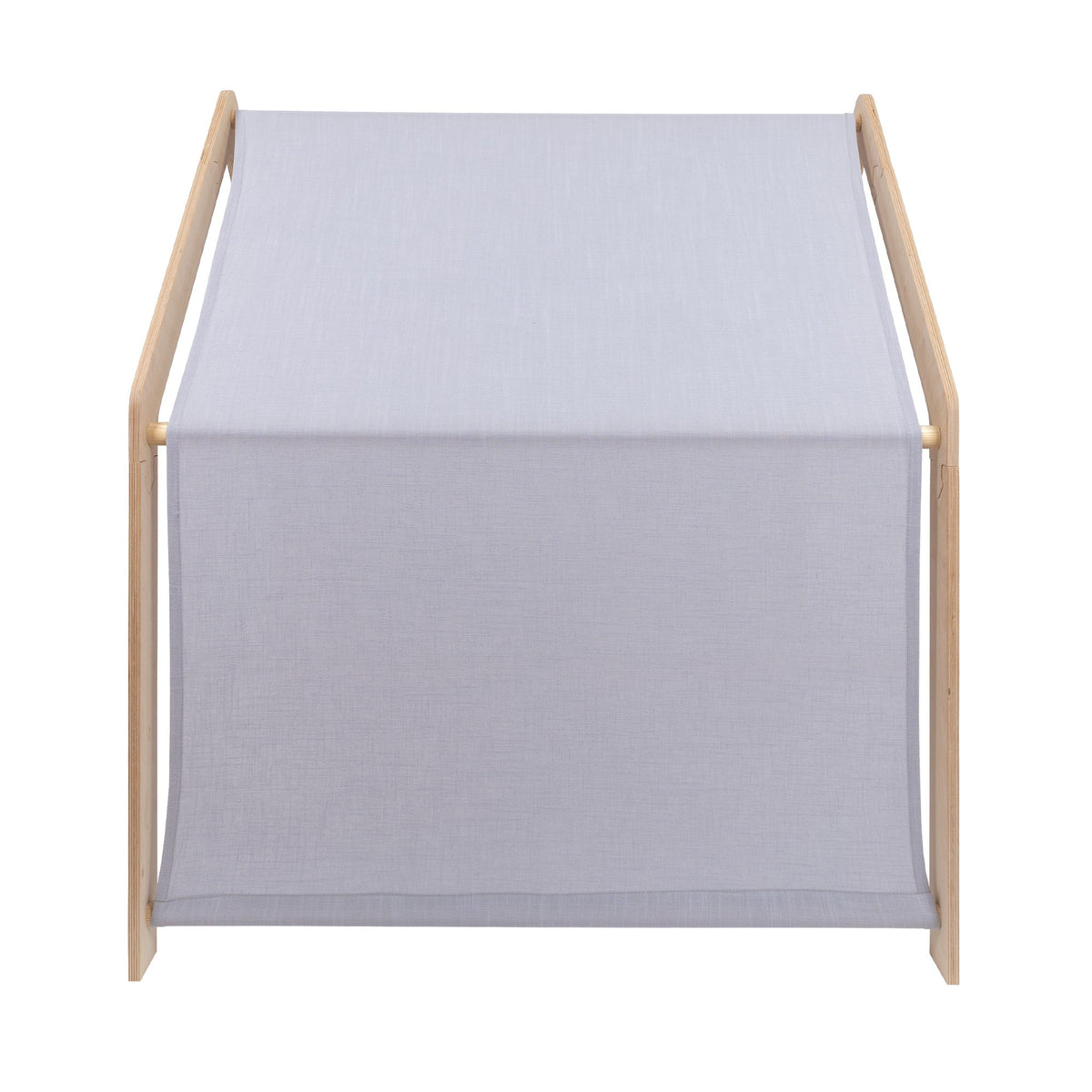 Wit houten speelhuisje van MeowBaby met blauw dak