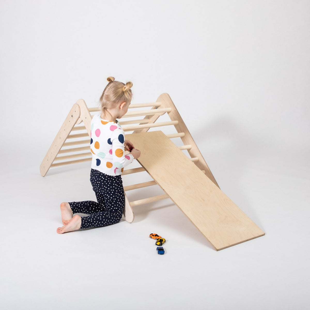 Montessori klimdriehoek met hellingbaan
